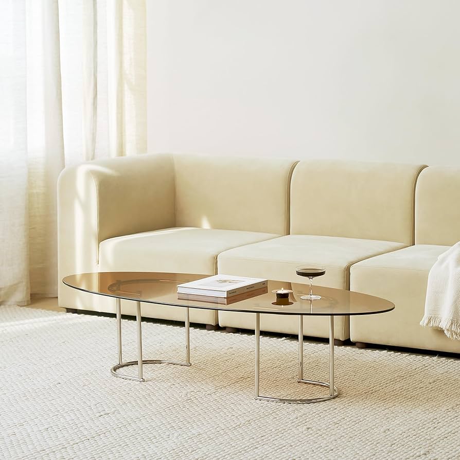 Amazon.co.jp: 【Roomnhome】ボートガラステーブル 幅120cm